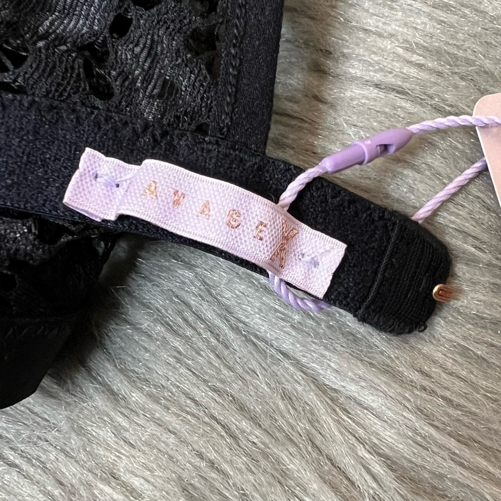 NEW Savage X Fenty Black Lace Women’s Bralette Sz S - Picture 4 of 10